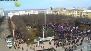 Разгон Евромайдана в Луганске