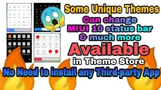 [ Part 1] Top 4 MIUI 10 Compatible Themes 😱🤔🔥|| No More Compatibility Issues 😇