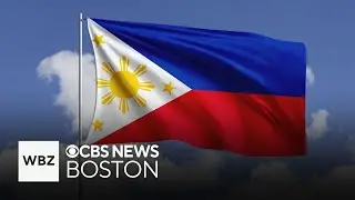 Flag of the Philippines raised at City Hall Plaza in Boston for countrys independence day