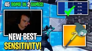 Mongraal *IMPROVE AIM* After Update NEW High Sensitivity in Solo Arena! (Fortnite)