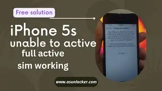 iPhone 5s unable to active solution with sim network and all fix free iphone unable to active