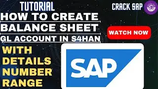 How to Create Balance sheet GL account in S4HAN with details number range