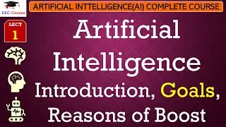 L1: Artificial Intelligence Introduction, Goals, Reasons of Boost | Artificial Intelligence Lectures