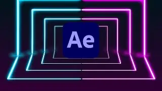 After effects motion graphics tutorial. Create Loop able neon motion background in after effects.