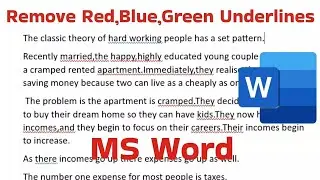 How to Remove Red Underlines in Microsoft Word (2024)