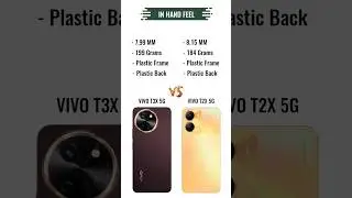 Vivo T3x 5G vs Vivo T2x 5G || Full Comparison #smartphone