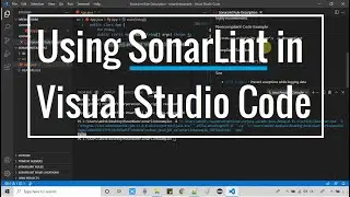 Using SonarLint in Visual Studio Code
