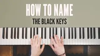 How to label the black keys on piano/keyboard // Flats and sharps