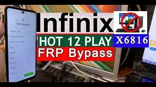 Boom - Infinix Hot 12 Play (X6816) Frp Bypass/Unlock Google Account Lock Android 12 || Without Pc