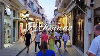 Крит ВЕЧЕРНИЙ РЕТИМНО Старый Город ТАВЕРНЫ ЦЕНЫ 2022 Crete Rethymno Old Town good taverns