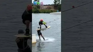 Epic Kids Wakeboarding Jump... or FAIL? Can Wilder make it???