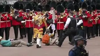 PROTESTERS Get Trampled By Queens Guards! 2022