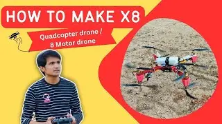 How to make X8 Octocopter Drone on Dji F450 frame with crossflight flight controller