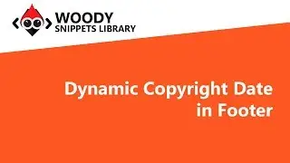 Dynamic Copyright Date in Footer