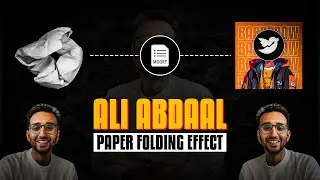 Ali Abdaal Paper unFolding Animation Preset For Premiere Pro | Paper Folding MORGT File | BardGrow