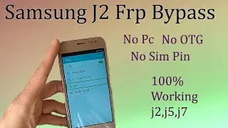 Samsung J2 (SM-J200G) Frp Bypass 2021 Without Pc 100% Done