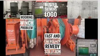 English - Mooring winch problem / Fast and emergency remedy and solution / Busted Siemens Logo | ETO