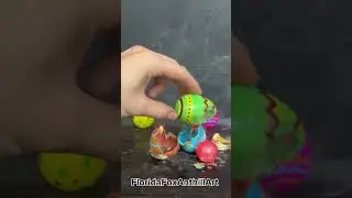 RHCB vs Easter eggs 🥚 🐇#Experiment #Satisfying #ASMR