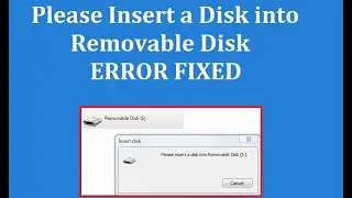 How to Fix Please Insert a Disk into Removable Disk USB Error