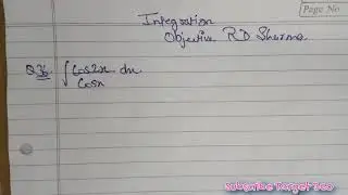 Integration Objective RD Sharma question no. 36// Target 360