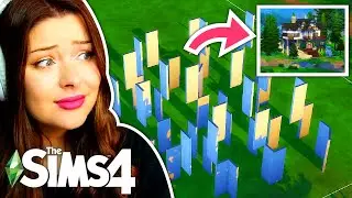 Turning a CONNECT THE DOTS Puzzle into a House in The Sims 4 // Sims 4 House Build Challenge