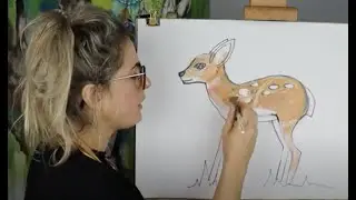 Learn how to draw A DEER INSPIRED BY BAMBI: STEP BY STEP GUIDE (Age 5 +)