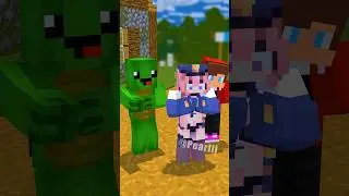 The Powerful of JJ Sister 💪 - Minecraft Animation #shorts #maizen #minecraft