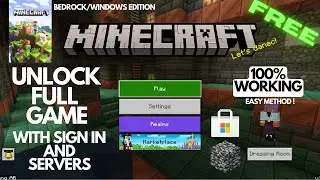 How To Download Minecraft Bedrock Edition For Free in 2024 | Minecraft Bedrock /Windows Edition