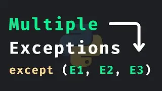 How To Catch Multiple Exceptions On One Line (Python Recipes)