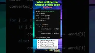 Python Quiz Time: Can You Answer This?  #programminglanguage #coding