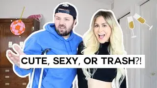 CUTE, SEXY OR TRASH?! Boyfriend Rates My New Years Eve Outfits! 🪩