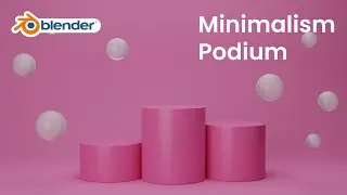 Tutorial Minimalism Podium in Blender