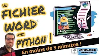 Créer des fichiers Word® avec Python®