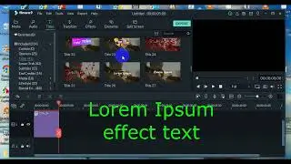 Lorem ipsum text video editing