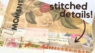 How to make a stitched collage cluster in your junk journal ✨ Junk Journal January