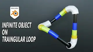 Infinite Object on A Triangular Loop Using Geometry Nodes - Blender Tutorial