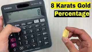 How to Find Out Percentage for 8 Karats Of Gold - Purity Calculation