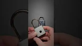 Fingerprint Padlock Smashed Open 🔒💥🔨 #security #padlock
