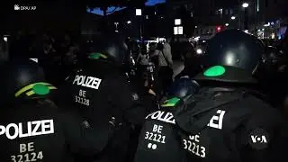 Pro-Palestinian protesters clash with police in Berlin | VOA News