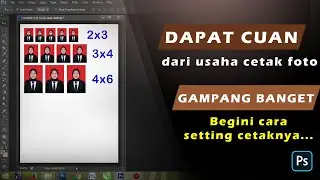 Gampang Banget !! Cara cetak pas foto 2x3 3x4 & 4x6 di photoshop