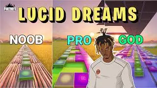 Juice WRLD - Lucid Dreams - Noob vs Pro vs God (Fortnite Music Blocks)