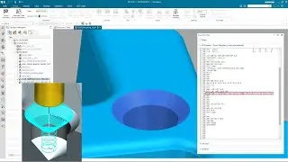 NX CAM & Mazak G130 Tornado Tapping (tapered hole milling cycle)