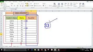 Learn how to use IF Formula for PASS FAIL in Excel | Excel Tutorial 