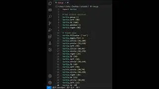 Draw Rose Flower 🌹 with Python Turtle #python #turtle #modul #flower #programming #rose #code