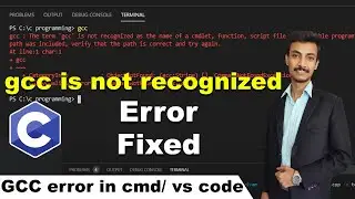 gcc is not recognized as an internal or external command operable program or batch file