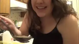 BBW Eating Mac and Cheese    Her Favorite!!!