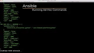 RHCE 8 - Ansible -  Running Ad-Hoc Commands