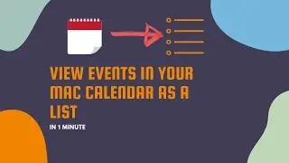 View Events as a List in 1 Minute