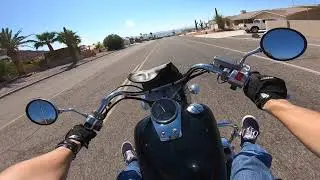 Ripping Honda shadow 750 (Vance & Hines exhaust) pure sound