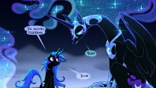 Nightmare Moon & Blue (speedpaint)